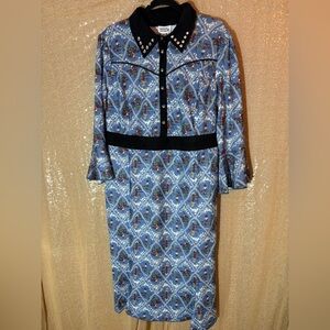 Unique Vintage Western Scenic Dress
